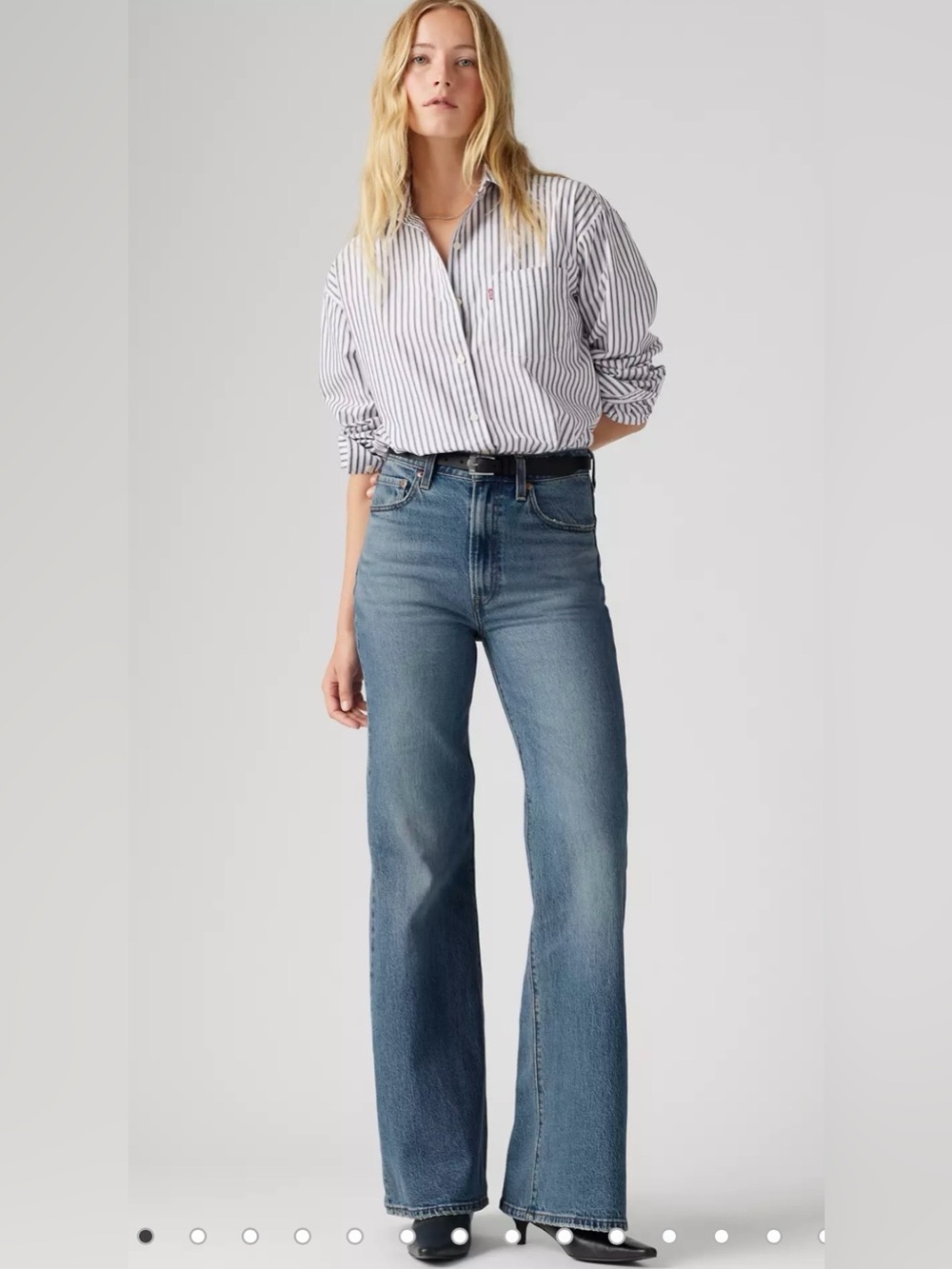 Levi's Premium Ribcage Bell High Rise Jeans